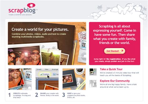 Multimedia Scrapbooks to Share .